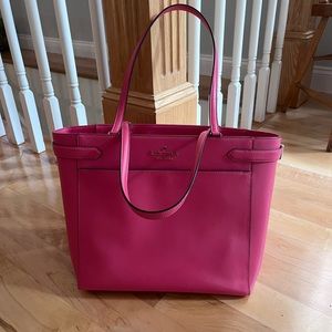 Kate Spade bright Pink work tote bag
